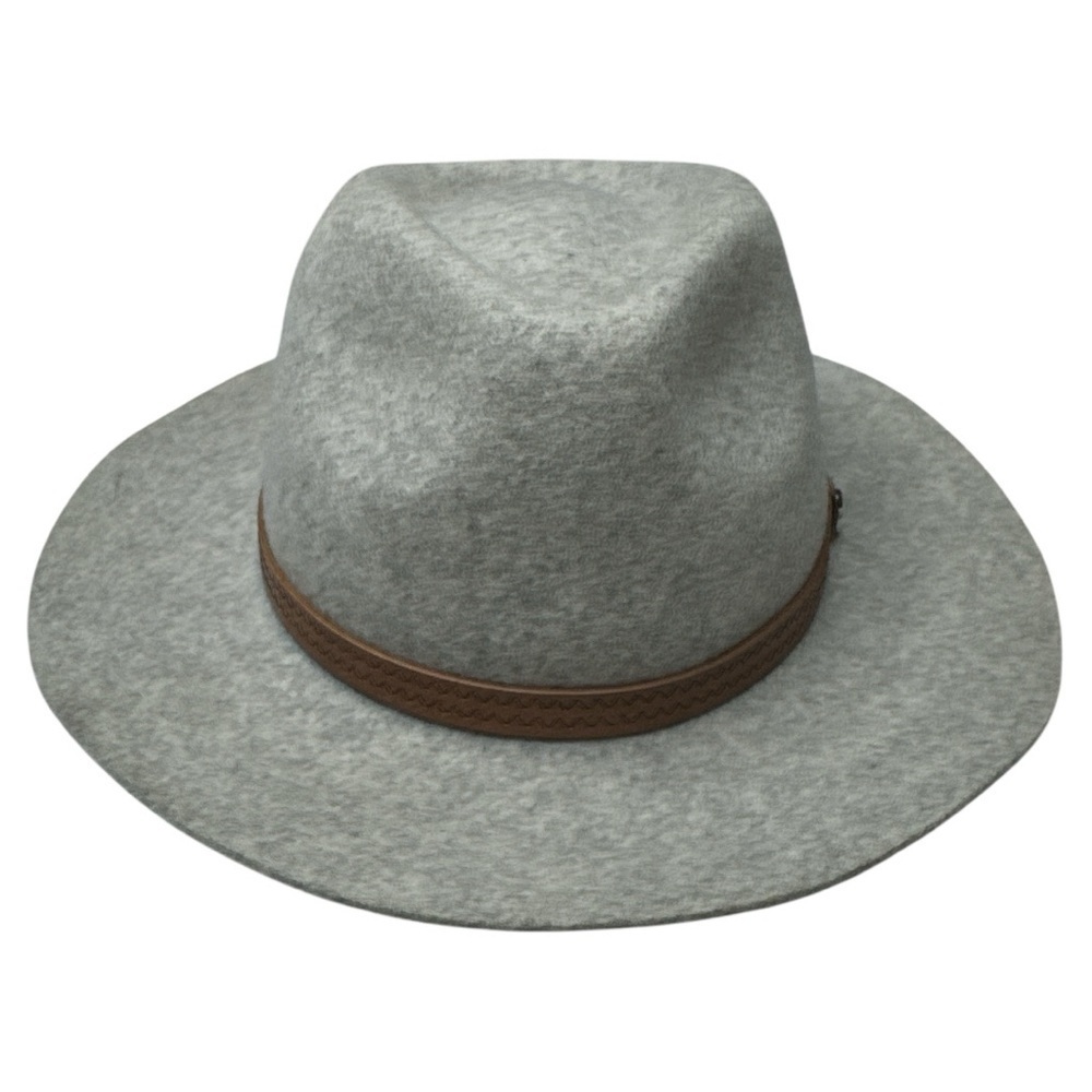 Kooringal Wool Felt Gray Kallie Safari Fedora Hat OS - Picture 6 of 13